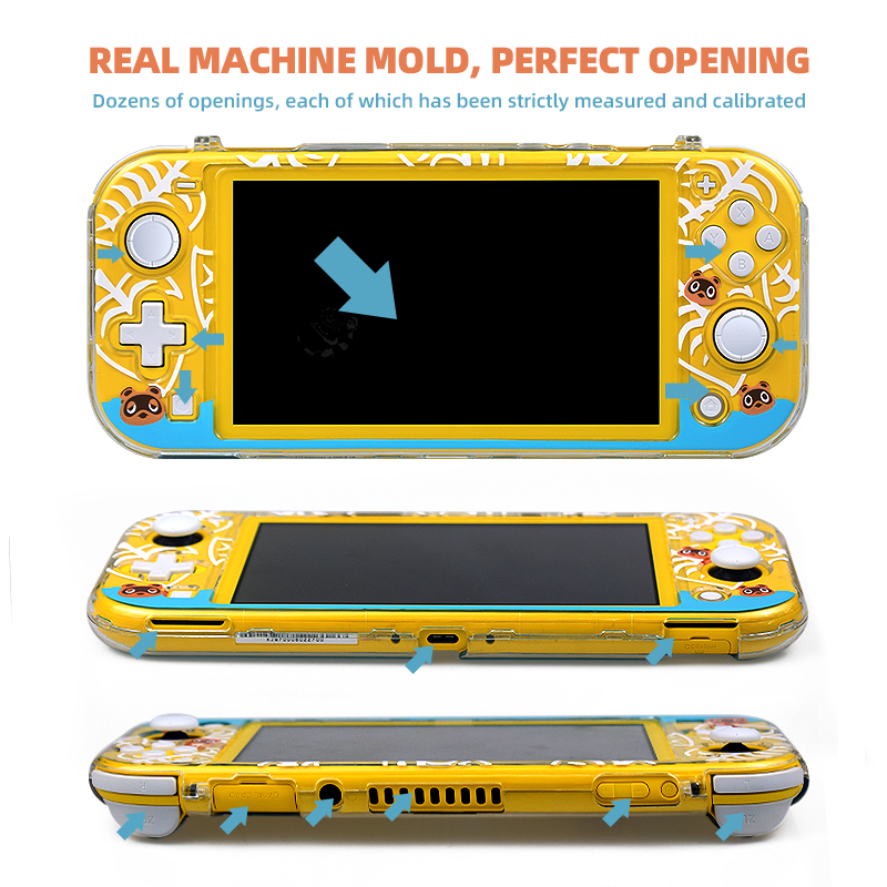 Data frog animal hard protection case cho nintendo switch lite console vỏ bảo vệ trong suốt cho ns switch lite
