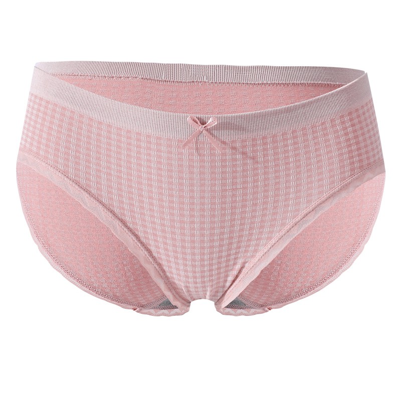 Quần lót lưng vừa kẻ sọc đính nơ xinh xắn dành cho nữ