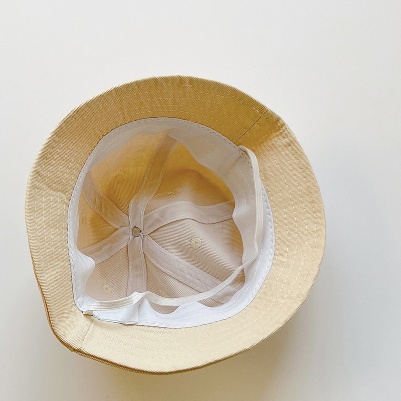 Nón Bucket Thêu Chữ Thời Trang Xuân Thu Hàn Quốc Cho Bé