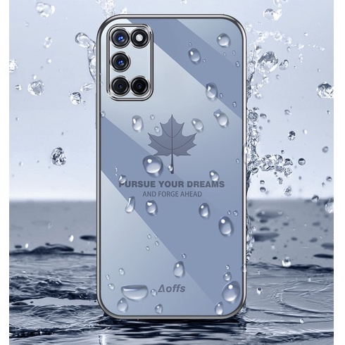 QIANZI Ốp Lưng mềm chống sốc hình lá phong thích hợp cho OPPO A74 (4G) OPPO A92 A52 OPPO A93 A94 OPPO A95 (4G) A16K A16E