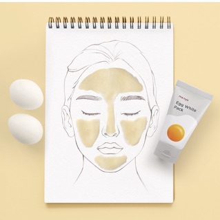 Mặt nạ cho mũi, trán, cằm Egg White Pack
