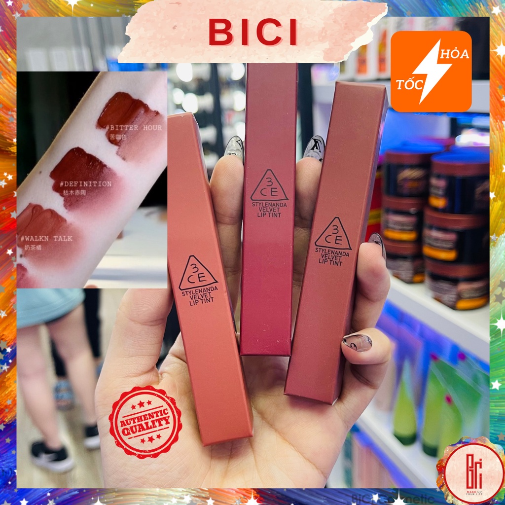 Son Kem Lì 3CE Velvet Lip Tint - màu mới 2021