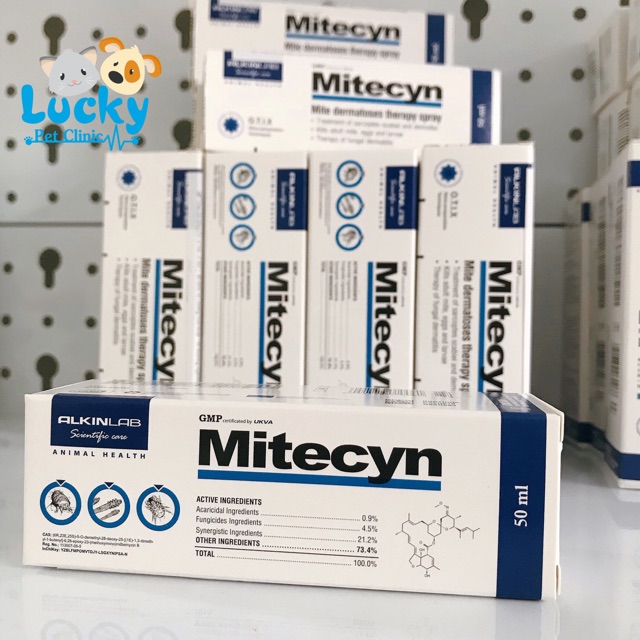 Alkin Mitecyn 50ml - Thuốc xịt đặc trị ghẻ, viêm da, nẩm đỏ
