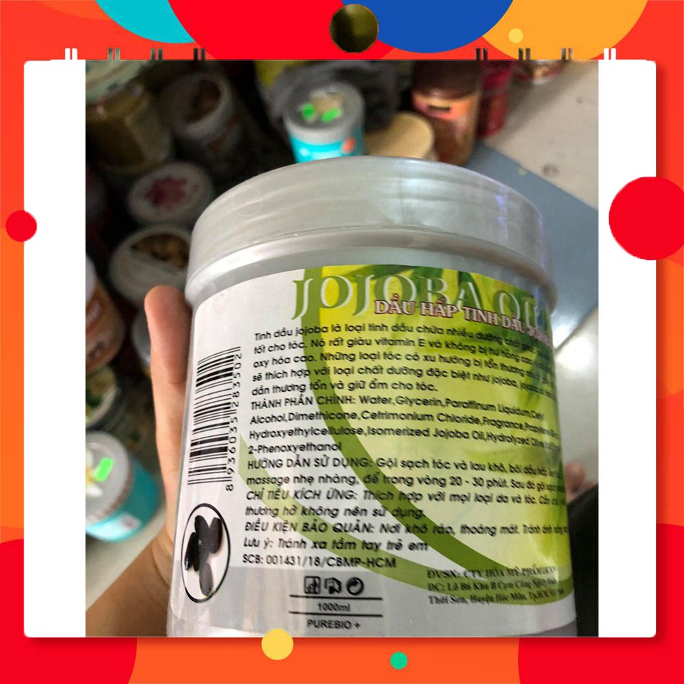(FREE SHIP) (CHÍNH HÃNG) Hấp Dầu Jojoba 1000ml (Dạng Hủ)