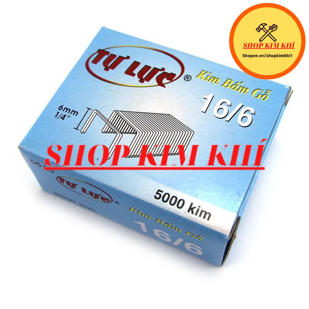 [Kim khí] Hộp 5000 ghim bấm gỗ tự lực 16/6