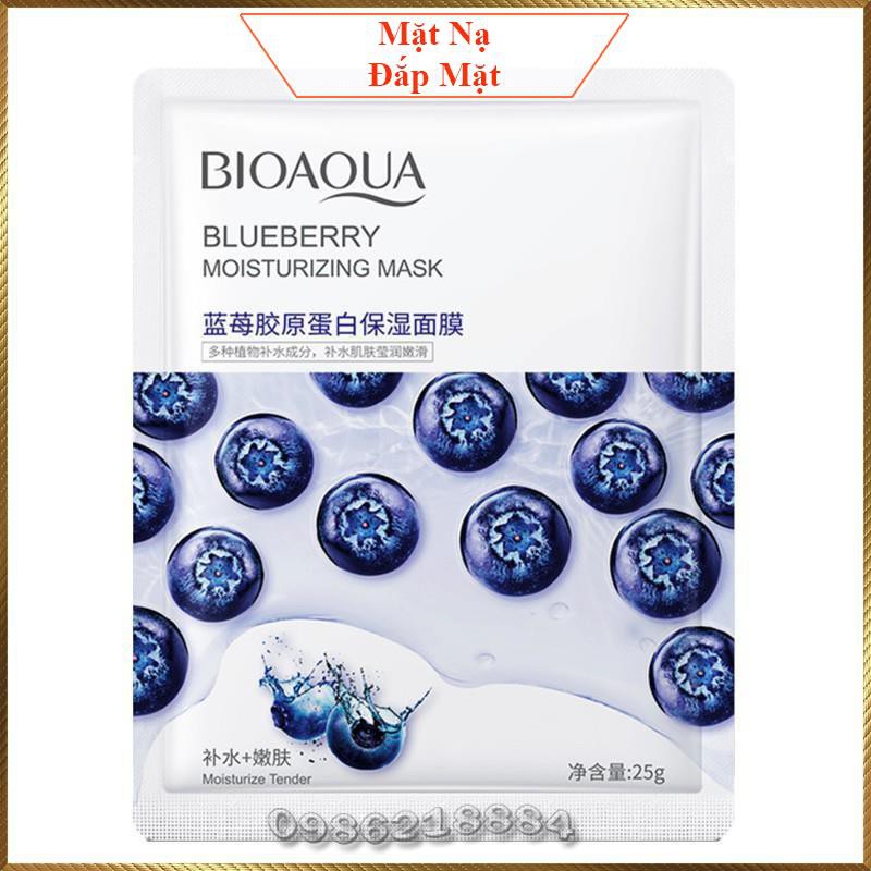 Mặt nạ Việt Quất Bioaqua Blueberry Mask cấp ẩm mềm mịn tăng độ đàn hồi cho da BBM3