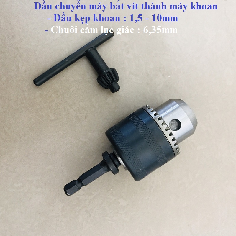 Đầu chuyển máy bắt vít thành máy khoan