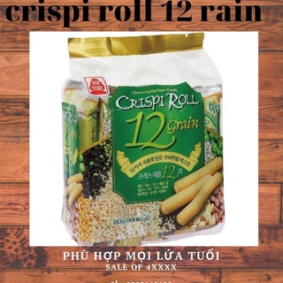 Bánh Dinh Dưỡng Crispi Roll 12 Đoài Loan Vị Tự Nhiên Túi 180gr