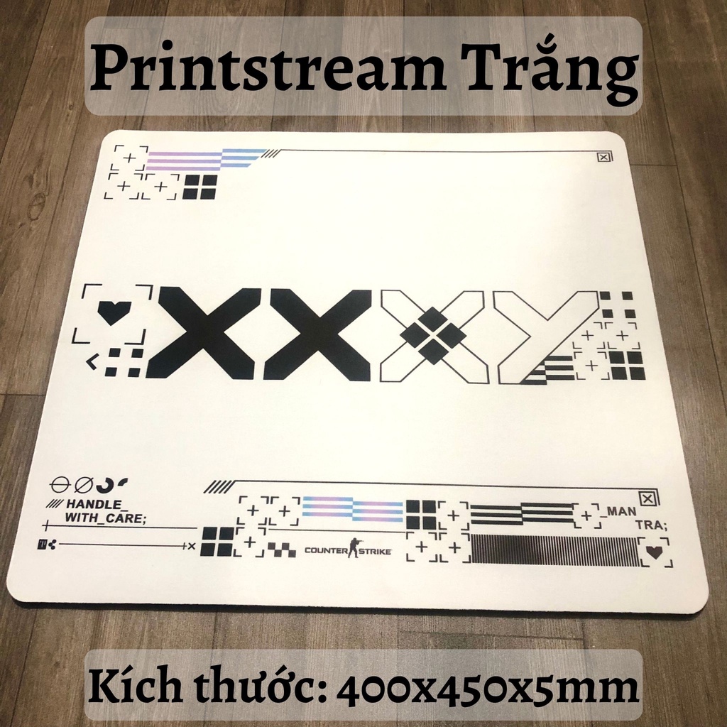 Lót chuột pad chuột chơi game CSGO in hình Printstream kích thước 40x45 dày 5mm