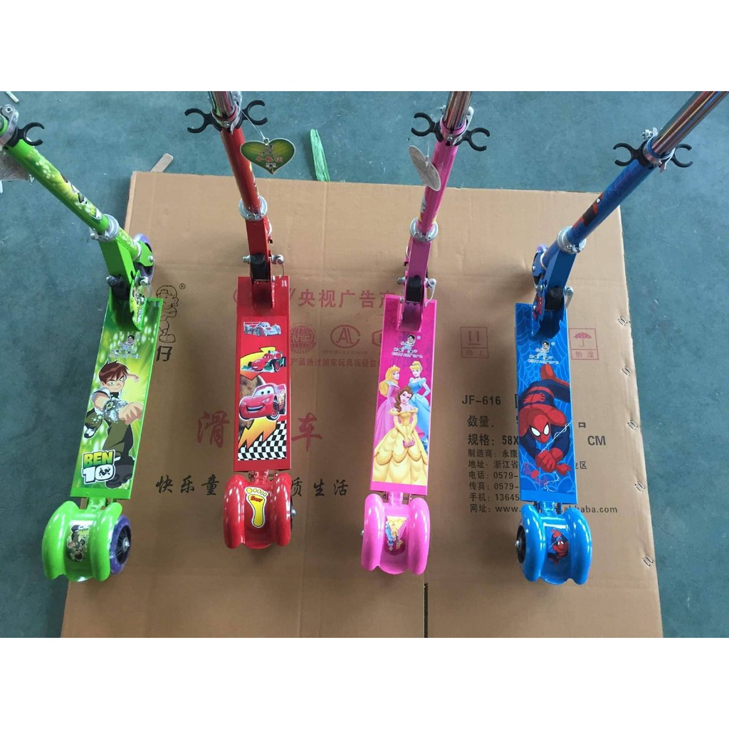 Xe trượt scooter, 3 bánh phát sáng loại 1 tặng kèm chuông