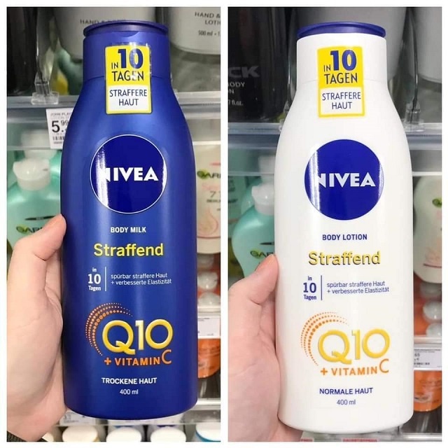 SỮA DƯỠNG THỂ NIVEA Q10 + VITAMIN C BODY LOTION TRẮNG DA MỜ NÁM TÀN NHANG 400ML HÀNG ĐỨC CHÍNH HÃNG