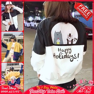 ÁO KHOÁC DÙ M18 (Happy Holidays)