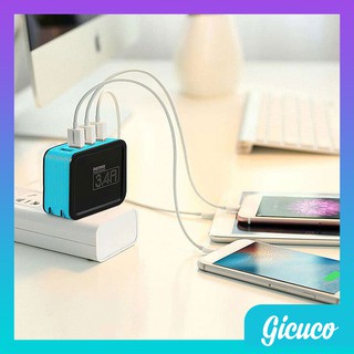 Củ Sạc Siêu Nhanh REMAX RP-U40 (4 Cổng USB – 3.4A - Phụ kiện VIP HN)