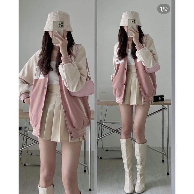 Áo khoác bomber nỉ F426 TC12