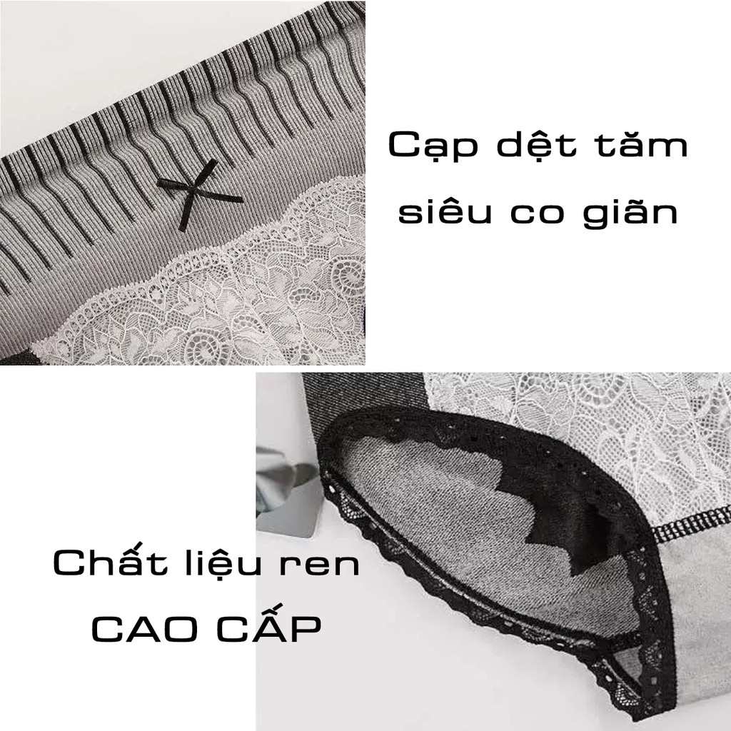 QUẦN LÓT NỮ GÂN TĂM CẠP CAO VIỀN REN - SIZE: M,L,XL- QUẦN CHIP REN CAO CẤP- FLQ69 | BigBuy360 - bigbuy360.vn