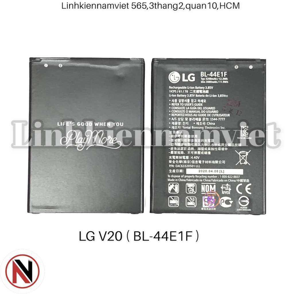 Pin LG V20 BL- 44E1F chính hãng, bảo hành 3 tháng