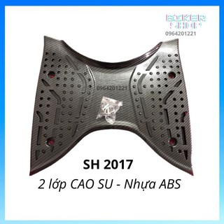Thảm 2 lớp cao su và nhựa carbon cao cấp cho sh 2017