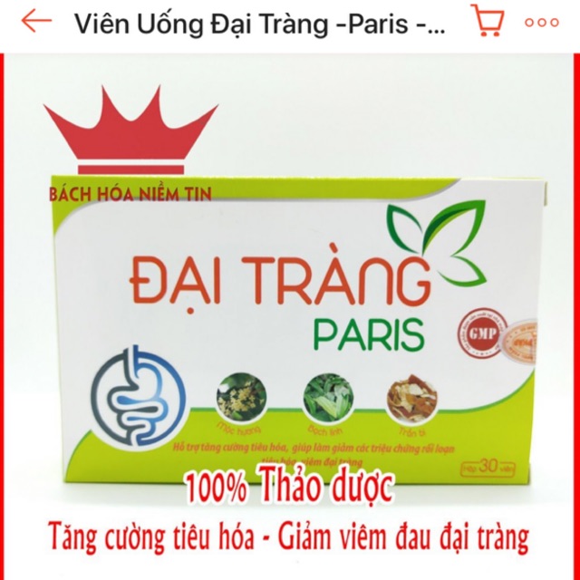 Đại tràng paris cung cấp men giảm triệu chứng đi ngoài