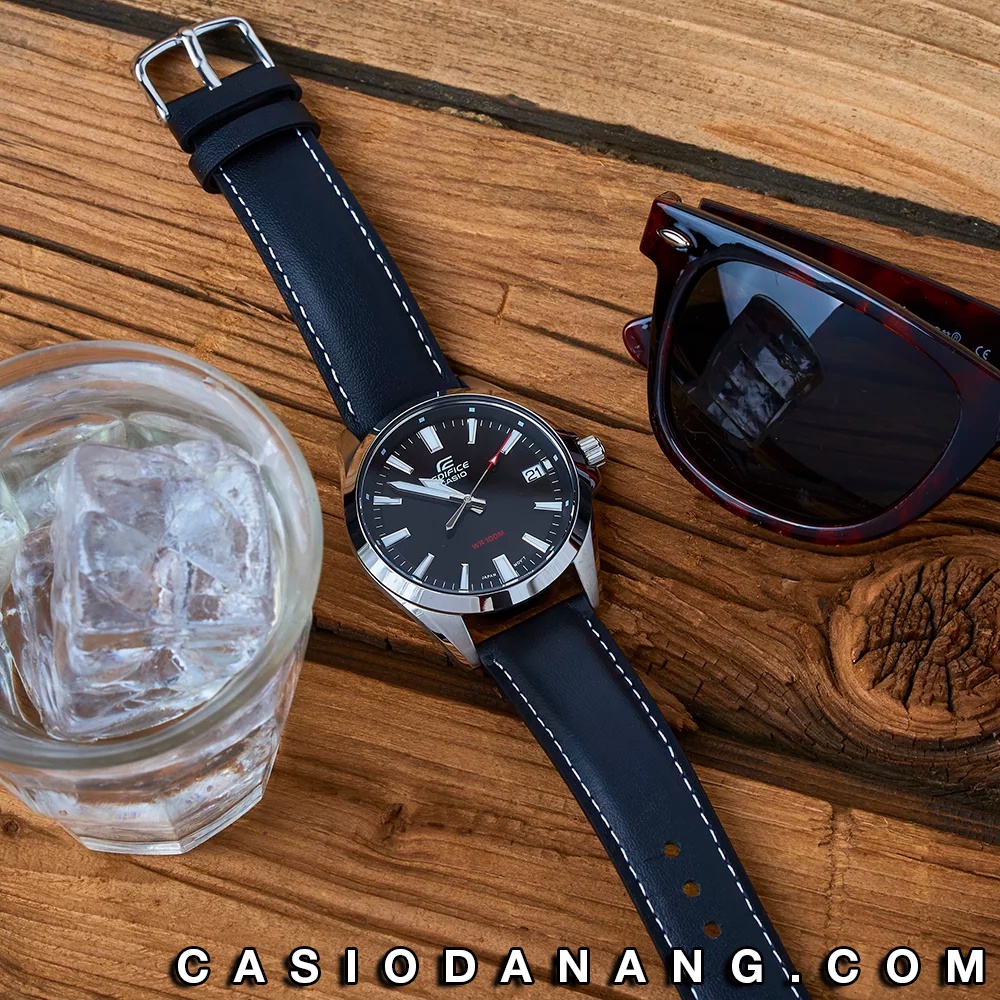 Đồng hồ nam dây da Casio Edifice chính hãng EFV-100L-1AVUDF (42mm)
