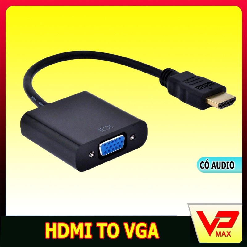 Cáp chuyển HDMI To VGA cao cấp full hd 1080p