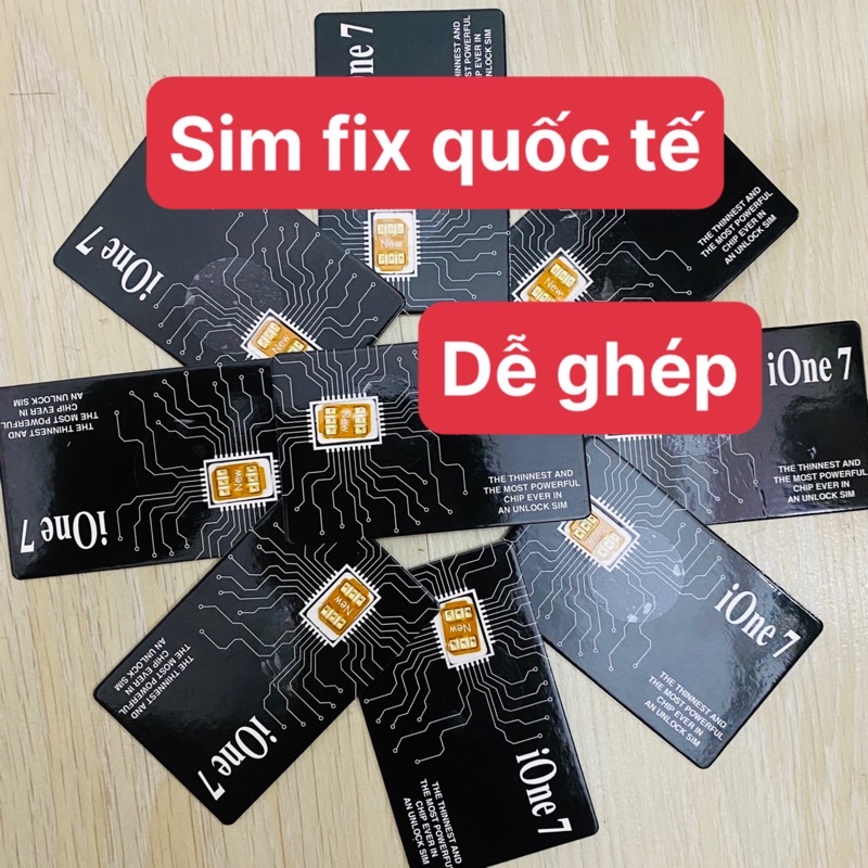 Sim ghép ione 7 cho máy lock ghép thủ công