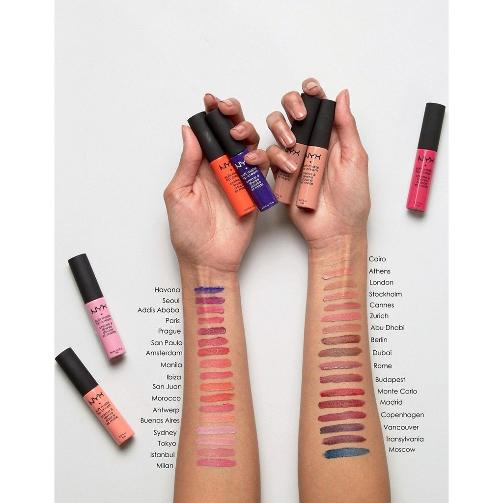 Son Kem Lì Nyx Soft Matte Lip Cream SMLC22 SMLC08 SMLC18 SMLC02 SMLC56 SMLC58 SMLC59 SMLC21 SMLC64