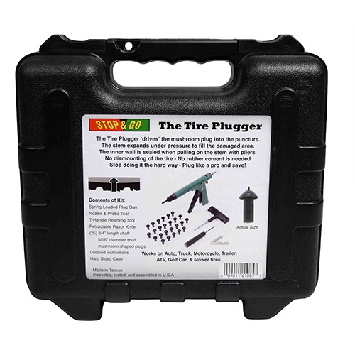 Bộ vá vỏ không ruột Stop & Go 1085, bộ vá vỏ không ruột xe ô tô, mô tô, xe máy Stopngo, nhập khẩu Mỹ