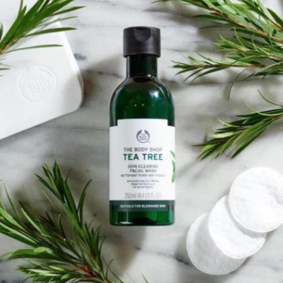 ✅✅ (HÀNG CHUẨN NỘI ĐỊA EU) ữa rửa mặt Da Dầu Mụn The Body Shop Tea Tree Skin Clearing Mattifying Toner