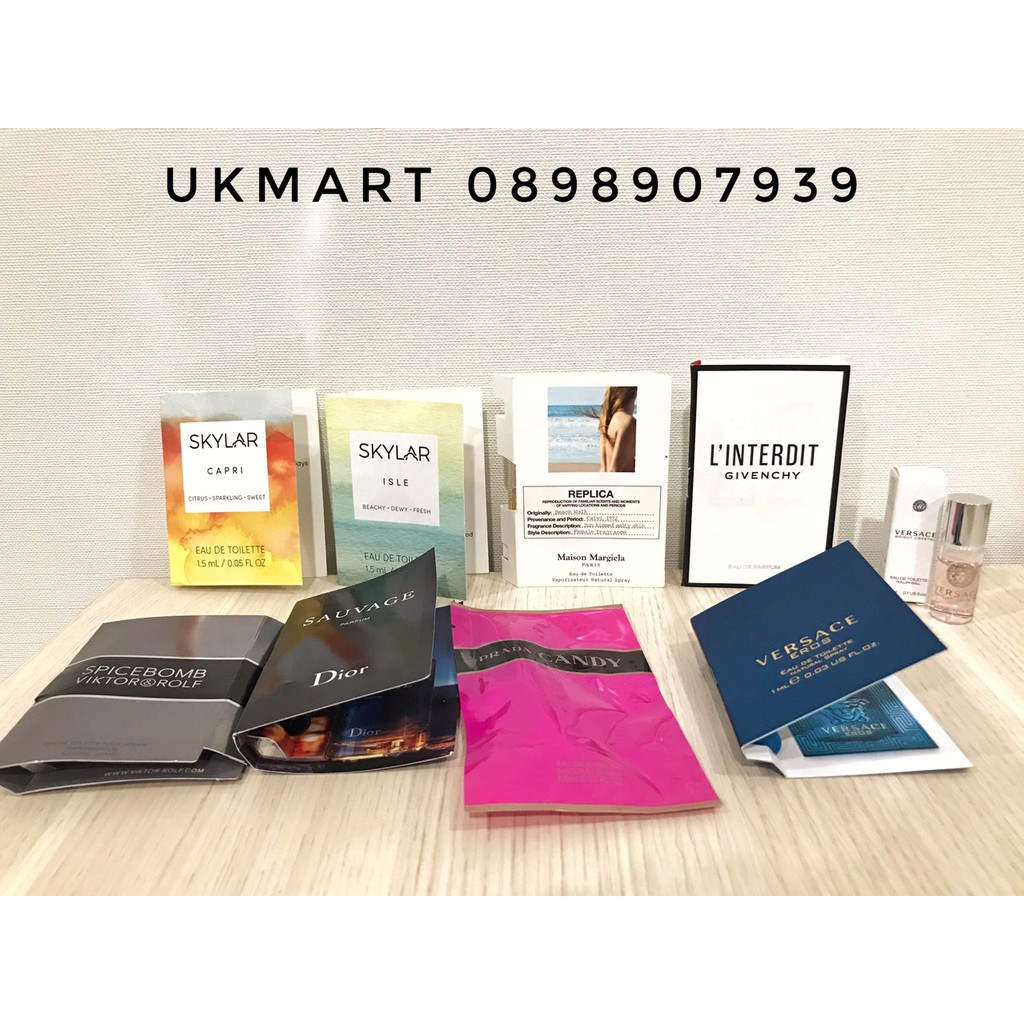 Mẫu thử nước hoa Vial các hãng Bill Sephora 2020