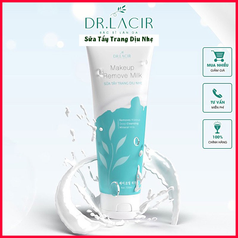 Sữa Tẩy Trang Dịu Nhẹ Làm Sạch Thu Nhỏ Lỗ Chân Lông - Makeup Remove Milk - Dr Lacir | BigBuy360 - bigbuy360.vn