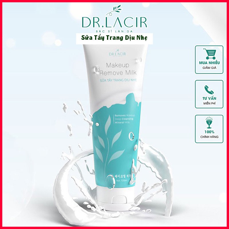 Sữa Tẩy Trang Dịu Nhẹ Làm Sạch Thu Nhỏ Lỗ Chân Lông - Makeup Remove Milk - Dr Lacir