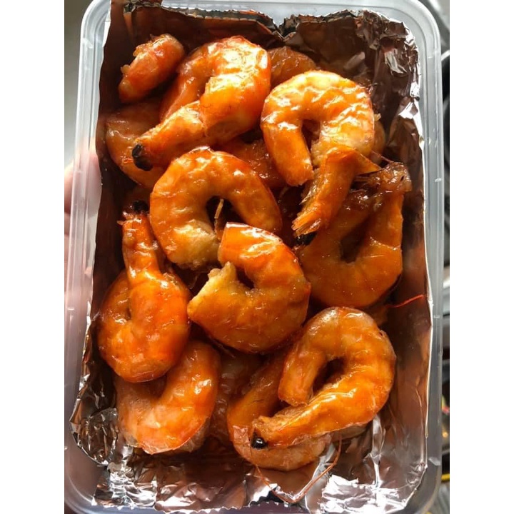 Tôm lột size to 500gr, Tôm thẻ lột  3M FOOD HS