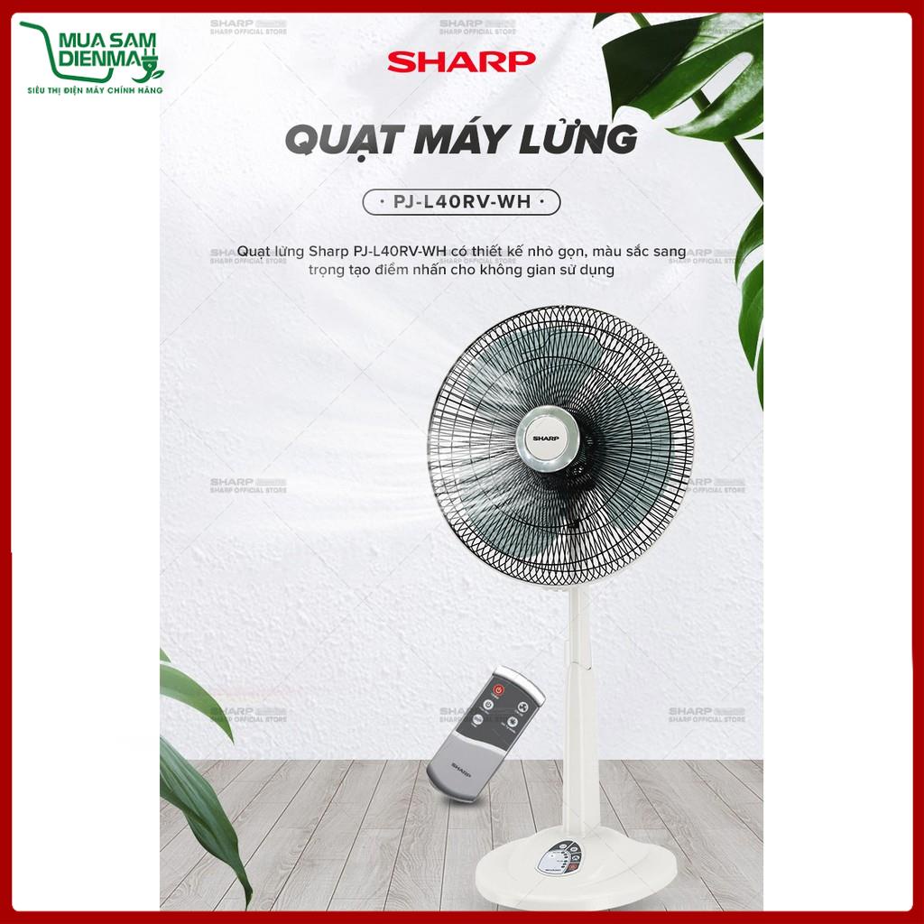 Quạt Lửng Sharp PJ-L40RV-LG Hàng Malaysia Cảm biến an toàn Điều khiển từ xa
