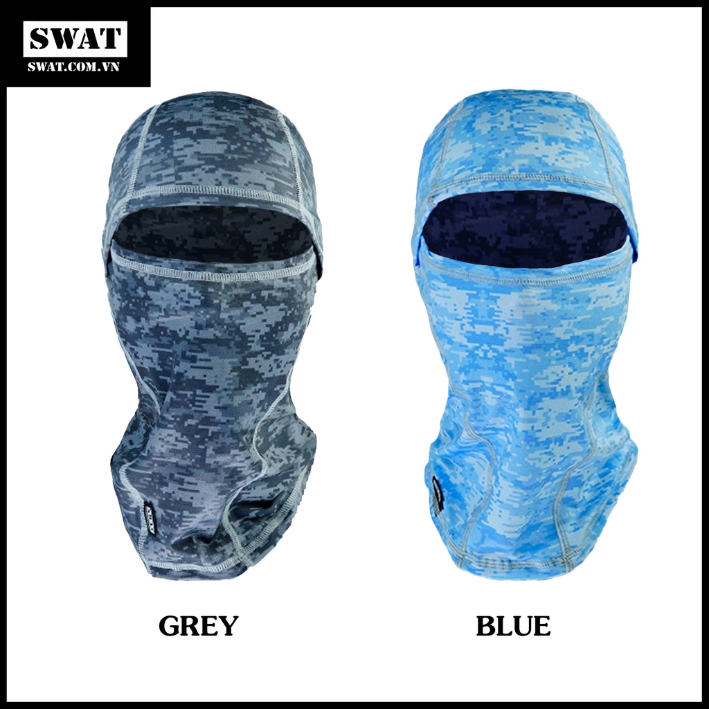 Khăn trùm đầu ninja đi phượt Swat 3in1 Camo mẫu mới cao cấp chống nắng, chống bụi hiệu quả