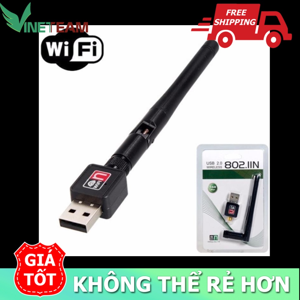 USB Wifi - USB thu Wifi 802.11n Cho Máy Bàn Có Anten -dc2381 | BigBuy360 - bigbuy360.vn