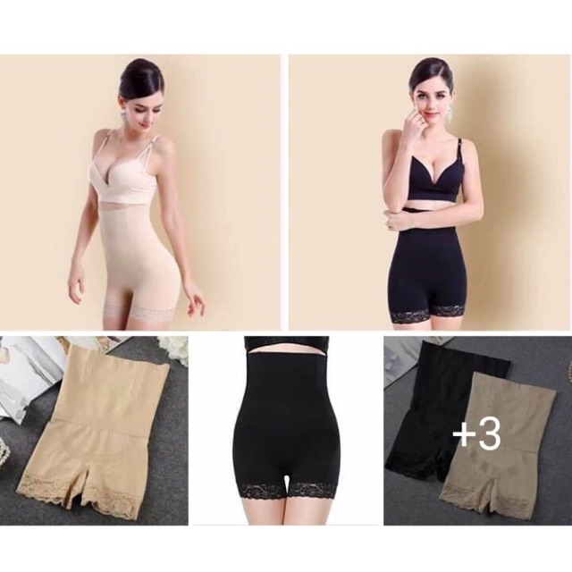 Quần gen bụng đùi chống cuộn 2 trong 1