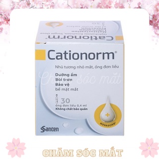 Dung dịch nhũ tương nhỏ mắt cationorm ® - pháp