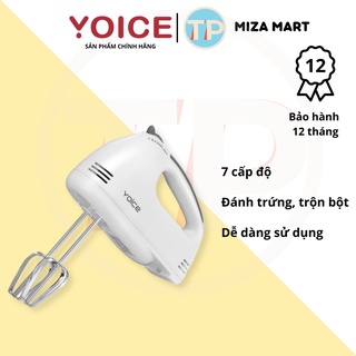 Máy đánh trứng cầm tay cao cấp Yoice Y-180, 7 cấp độ mạnh mẽ, chức năng trộn bột