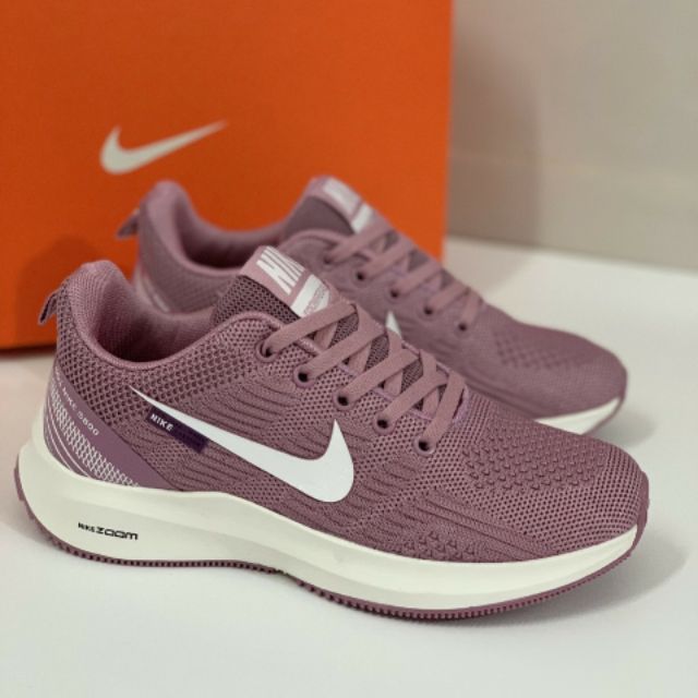 [FREESHIP+TẶNG HỘP] Giày thể thao nữ nike zoom màu hồng tím Hàn Quốc | Giày nữ thể thao thời trang hot trend