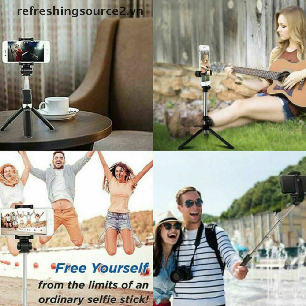 Gậy tự sướng không dây 4 trong 1 thông dụng có thể kéo dài và điều khiển từ xaref2 | BigBuy360 - bigbuy360.vn