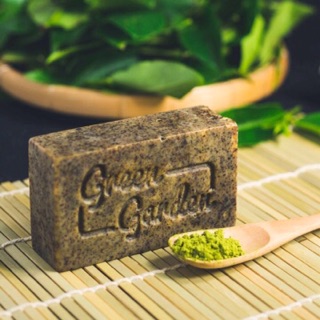 (2025) 100gr xà phòng handmade matcha Greengarden (Green Garden Matcha Soap)