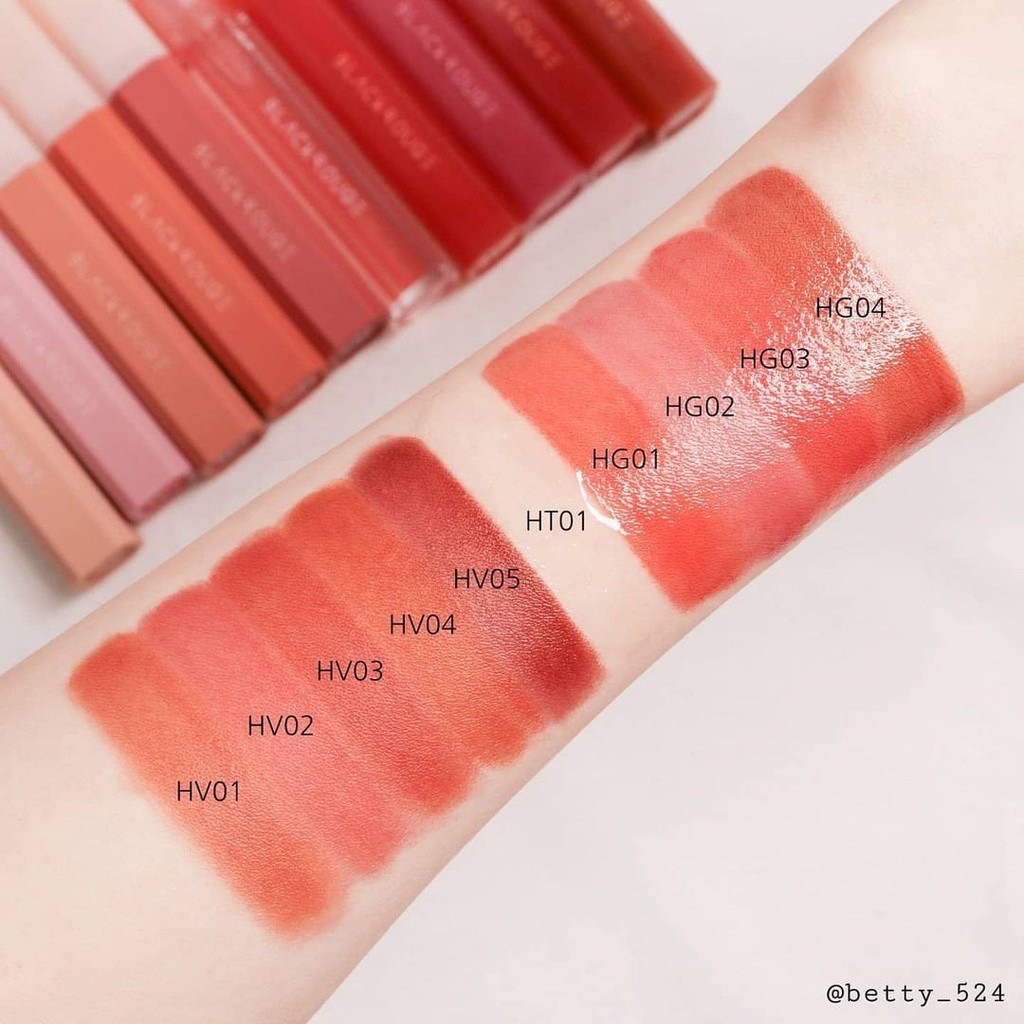 Son Bóng BLACK ROUGE Half N Half Water Glow Căng Mọng (4 Màu)