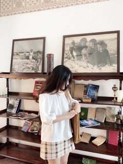 Áo trễ vai chất lụa thiế kế Ma Vie