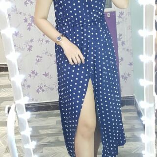 Đầm maxi bẹt vai