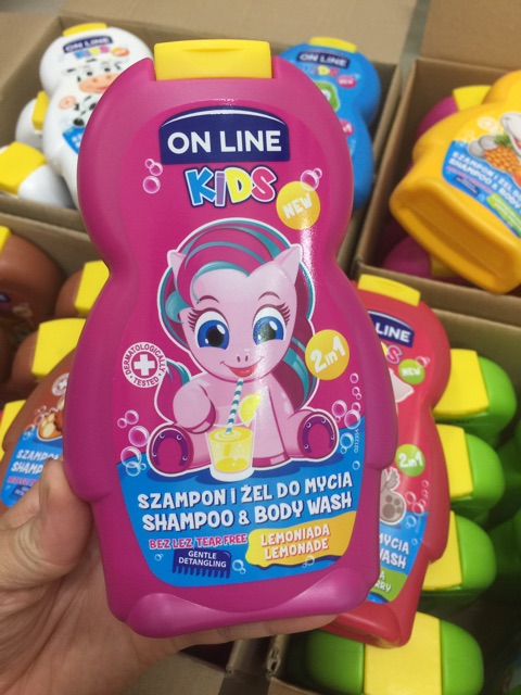 Sữa tắm gội cho bé 2 in 1 On line Kids