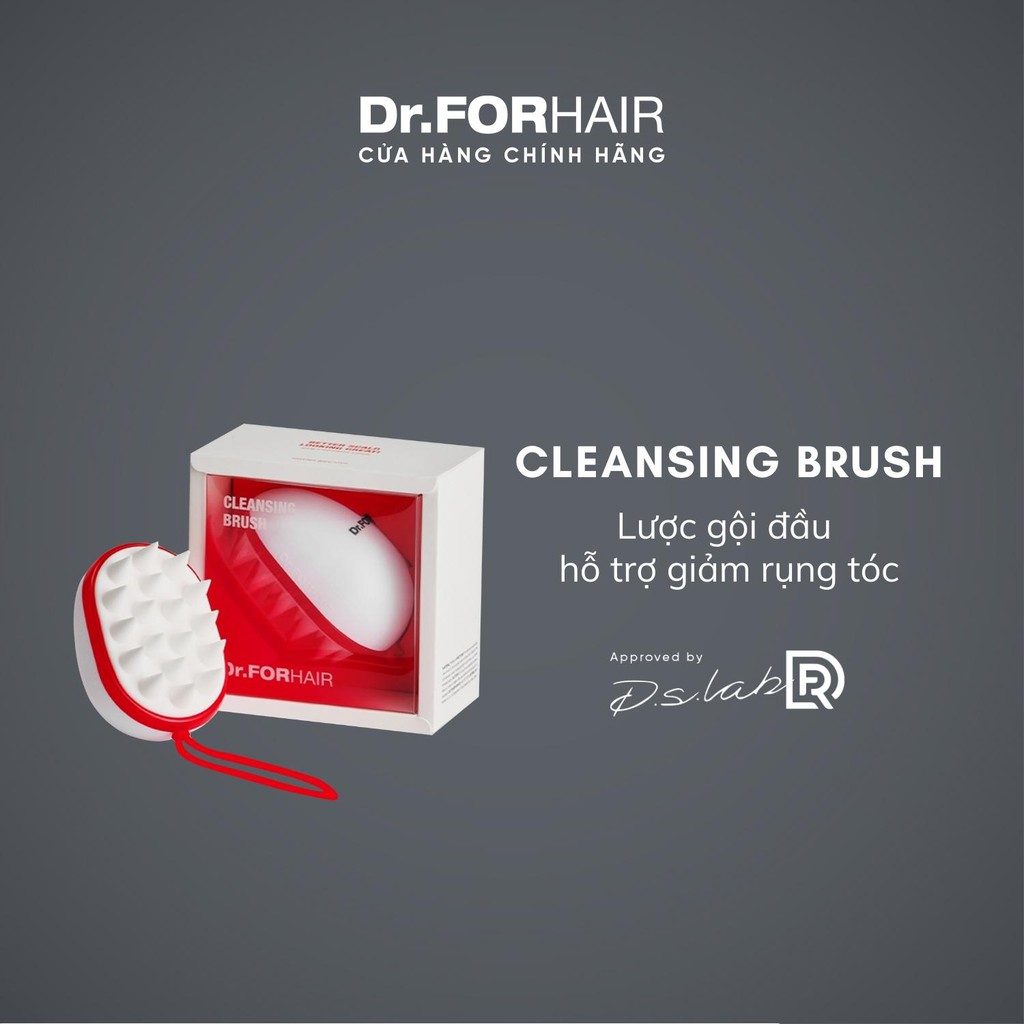 Lược Gội Đầu Dr.FORHAIR/Dr For Hair Làm Sạch Gàu Cleansing Brush