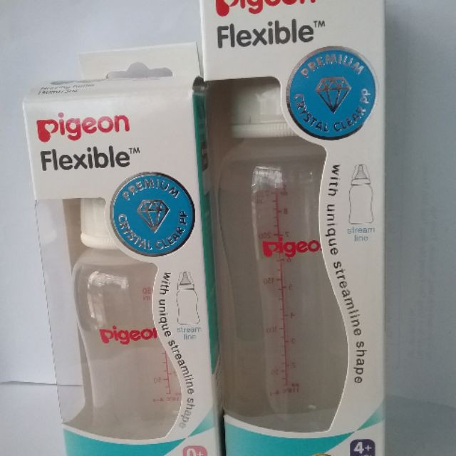 Bình sữa cổ hẹp PP STREAMLINE Pigeon 150ml - 250ml