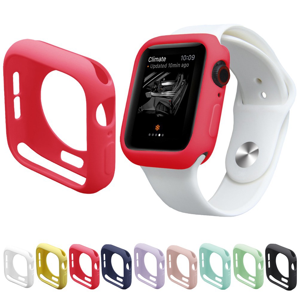 Ốp Silicon Apple Watch - Case Bảo Vệ cho Apple Watch - Đủ 38mm, 40mm, 42mm, 44mm Silicone iWatch Series 4/3/2/1
