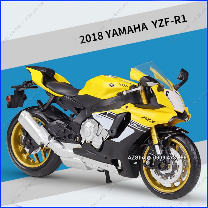 Mô Hình Xe Môtô Yamaha YZF-R1 Tỉ Lệ 1:12 - New - MSZ - 8736.1