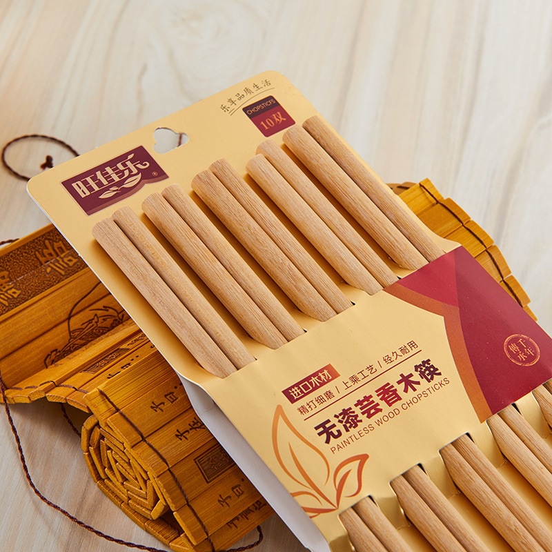 Đũa tre ăn cơm cao cấp xuất khẩu vân đá hộp 10 đôi